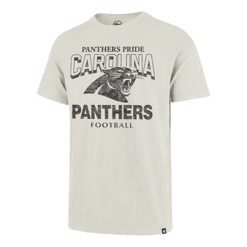 Men's '47 Natural Carolina Panthers Head On Scrum Slub T-Shirt