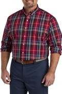 Oak Hill by DXL Big & Tall Large Plaid Sport Shirt