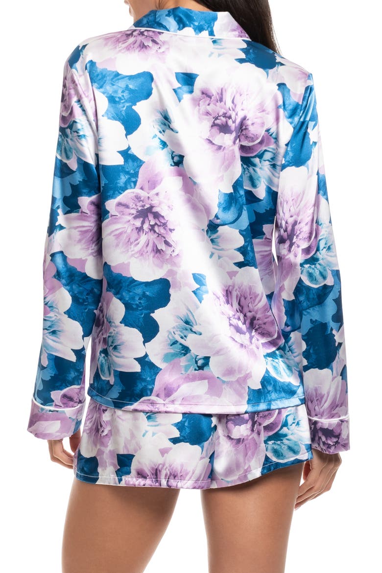 Catelin Floral Short Pajamas, Alternate, color, BLUE FLORAL