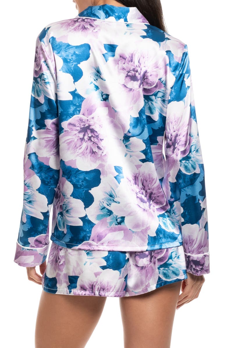 In Bloom by Jonquil Catelin Floral Short Pajamas, Alternate, color, Blue Floral