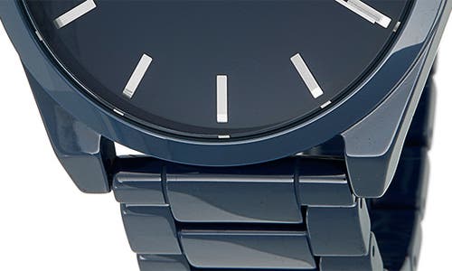 Mvmt Watches Element Ceramic Bracelet Watch, 43mm In Midnight Blue
