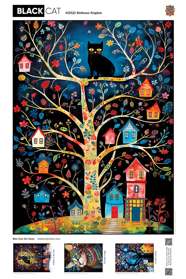 Birdhouse Kingdom 300 Piece Puzzle, Alternate, color, Multicolor