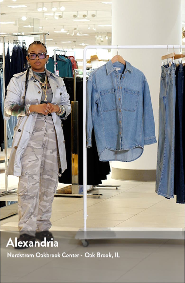 Heavyweight Denim Oversize Button-Up Shirt, sales video thumbnail