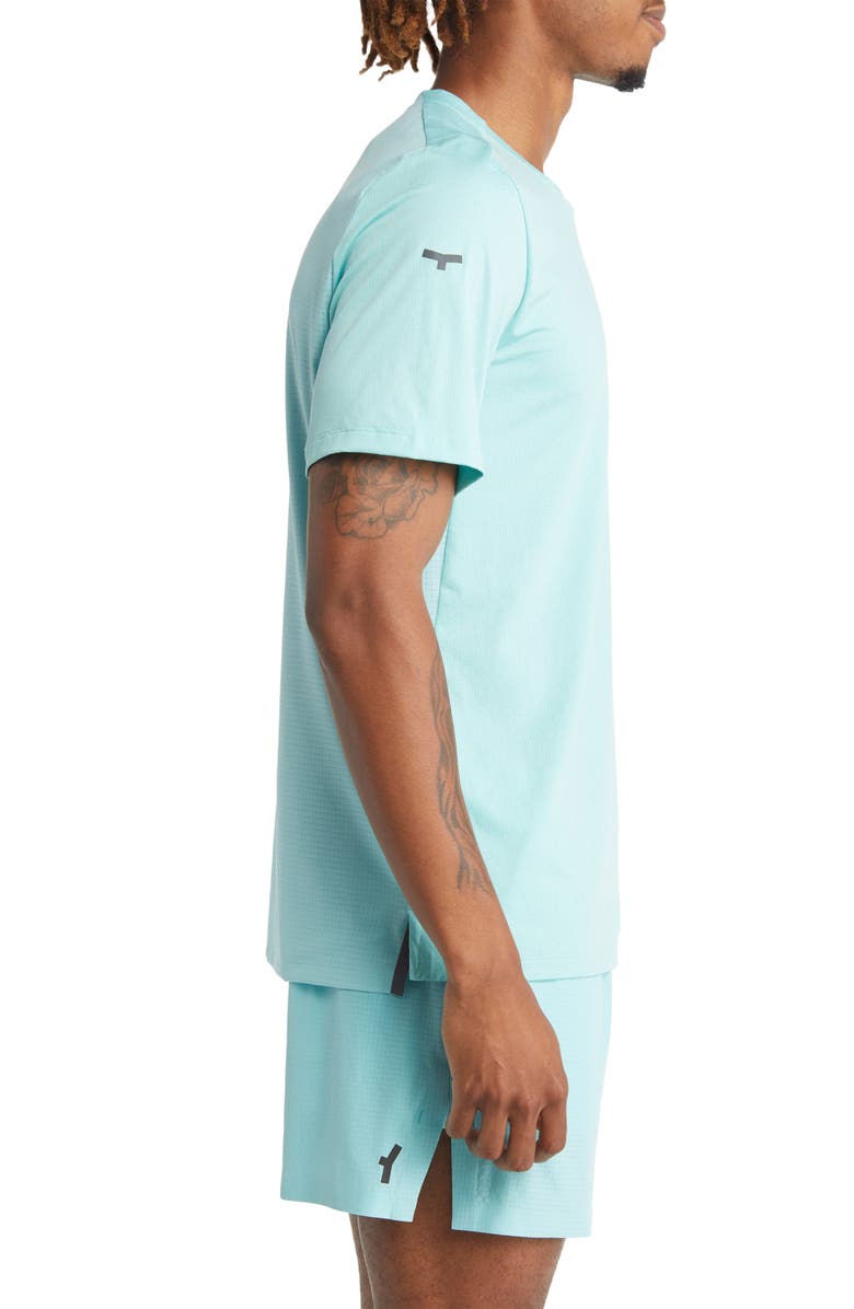 BRADY Run Short Sleeve T-Shirt, Alternate, color, Aqua