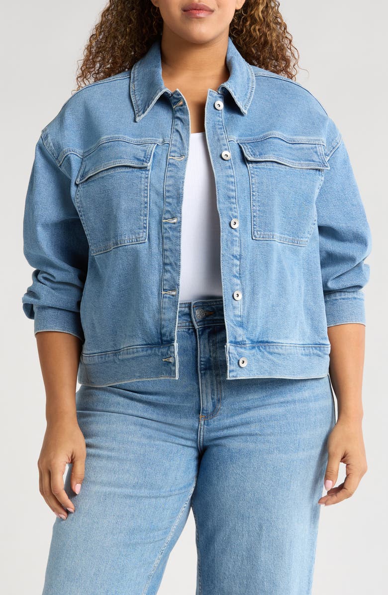 Sanctuary Make Way Denim Jacket, Main, color, 