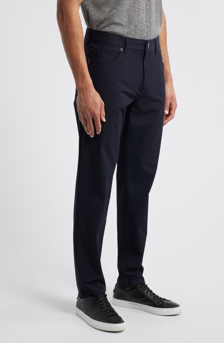 Emporio Armani Techno Five-Pocket Pants, Alternate, color, Solid Blue Navy