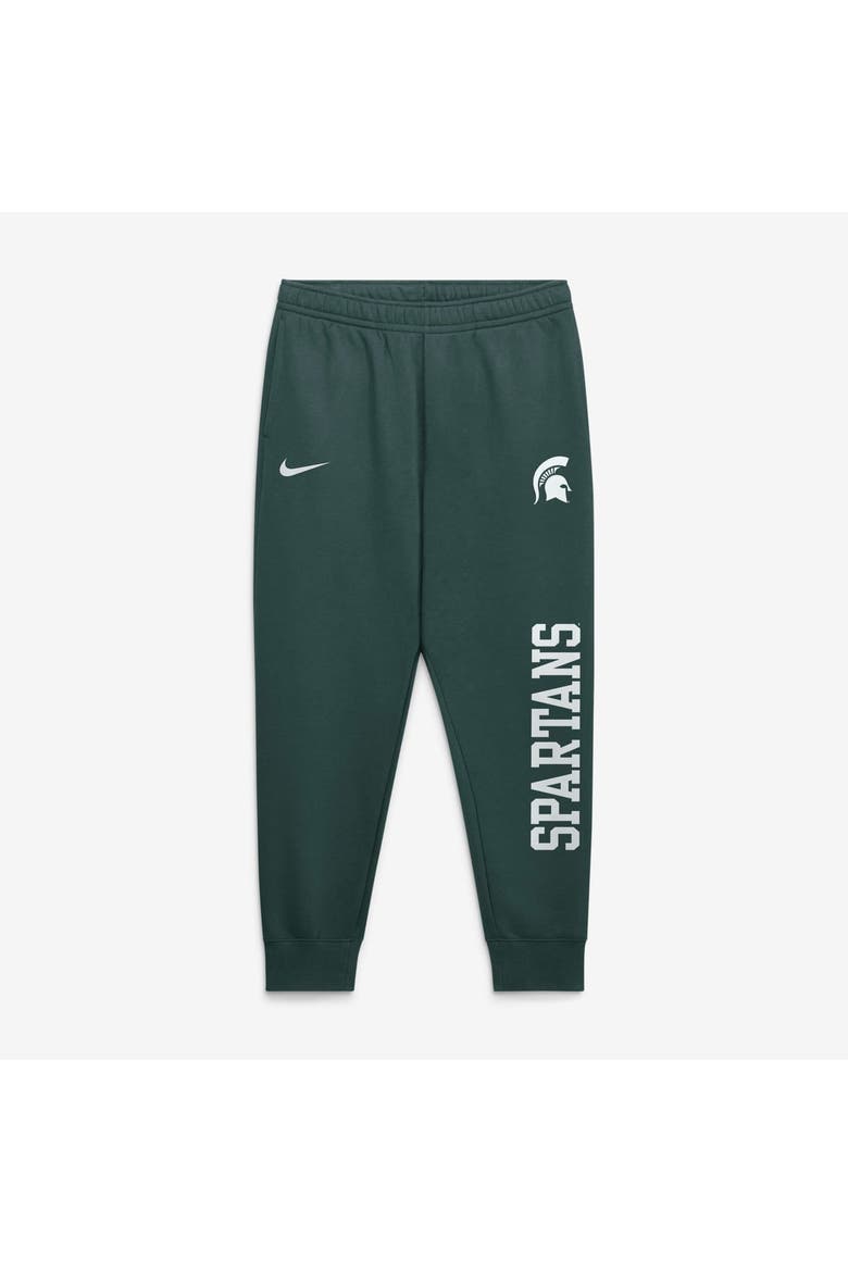 Men's Nike  Green Michigan State Spartans Primetime Club Fleece Joggers, Main, color, Green