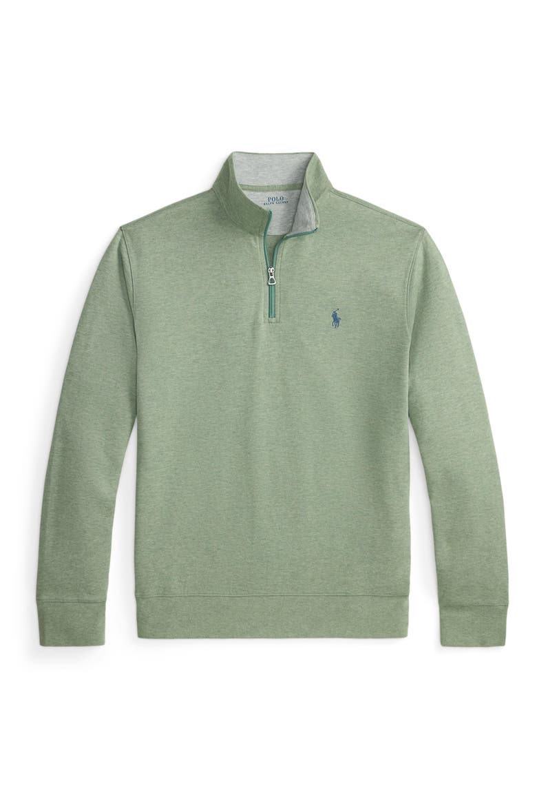Jersey Quarter Zip Pullover, Alternate, color, GREENERY HEATHER/ C7952