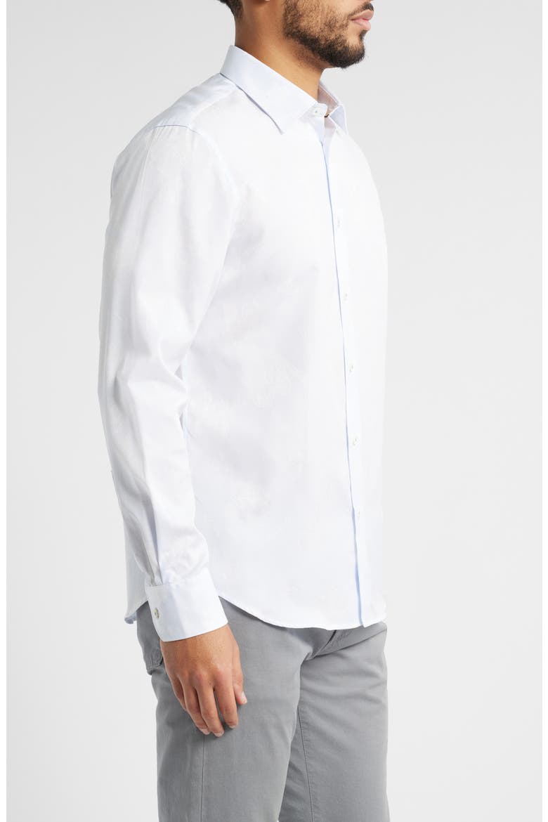 Julian Shaped Fit Button-Up Shirt, Alternate, color, CLASSIC BLUE