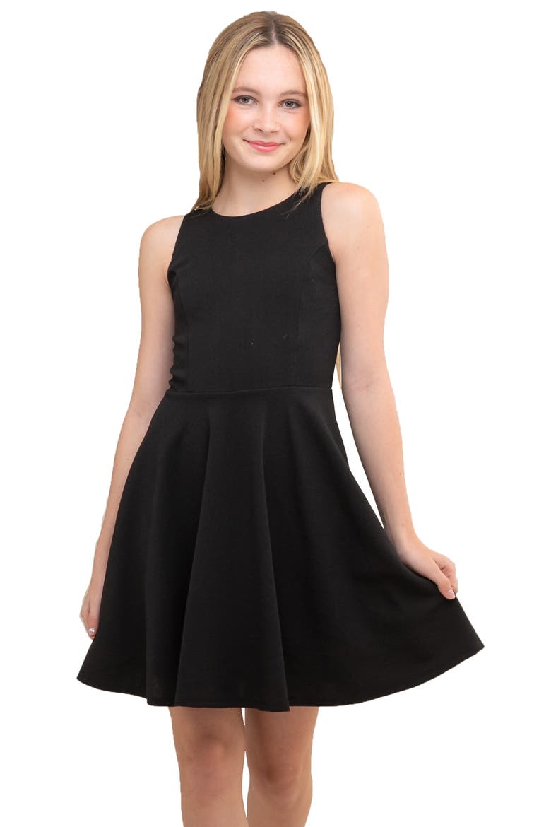 Kids' Sleeveless Dress, Main, color, BLACK