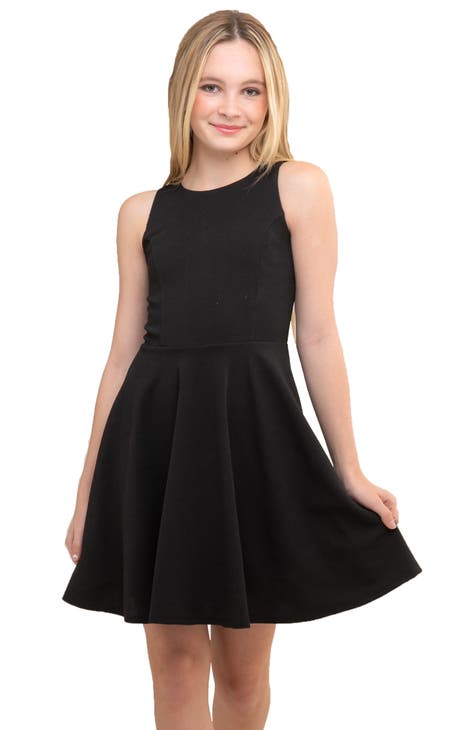 Black Midi length girls dress- Black chiffon dresss- Black toddler dress - Little black dress - Girls black offers formal dress - holiday dress