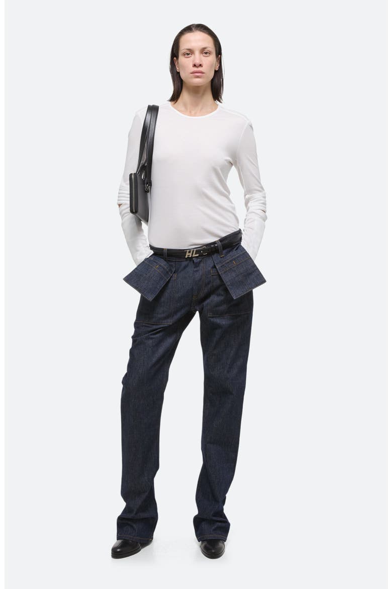 Utility Straight Leg Jeans, Alternate, color, RAW INDGO