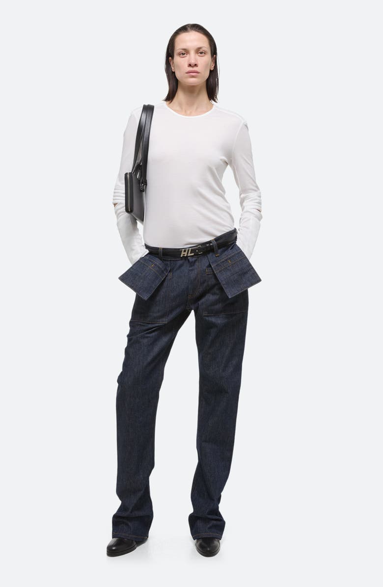 Helmut Lang Utility Straight Leg Jeans, Alternate, color, Raw Indigo