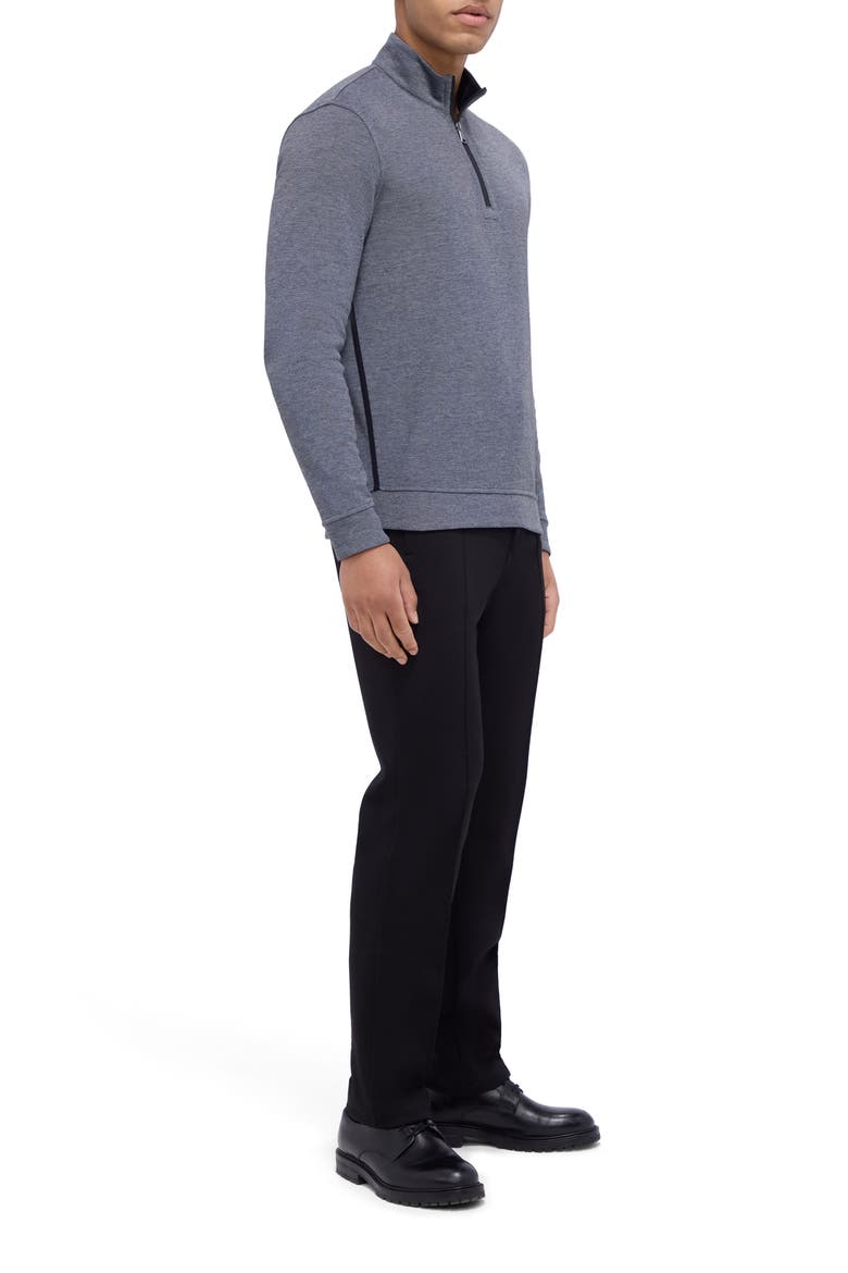 Quarter Zip Pullover, Alternate, color, BLACK