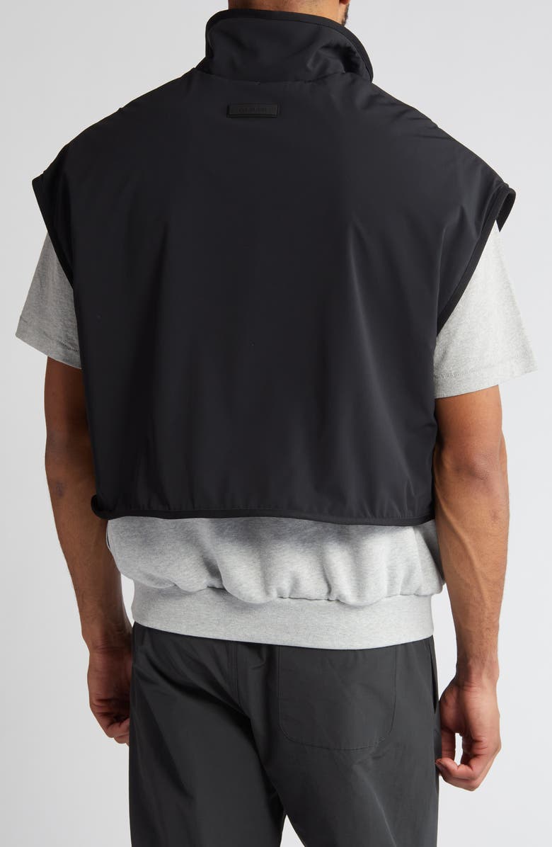 Fear of God Essentials Half Zip Fleece & Nylon Vest, Alternate, color,