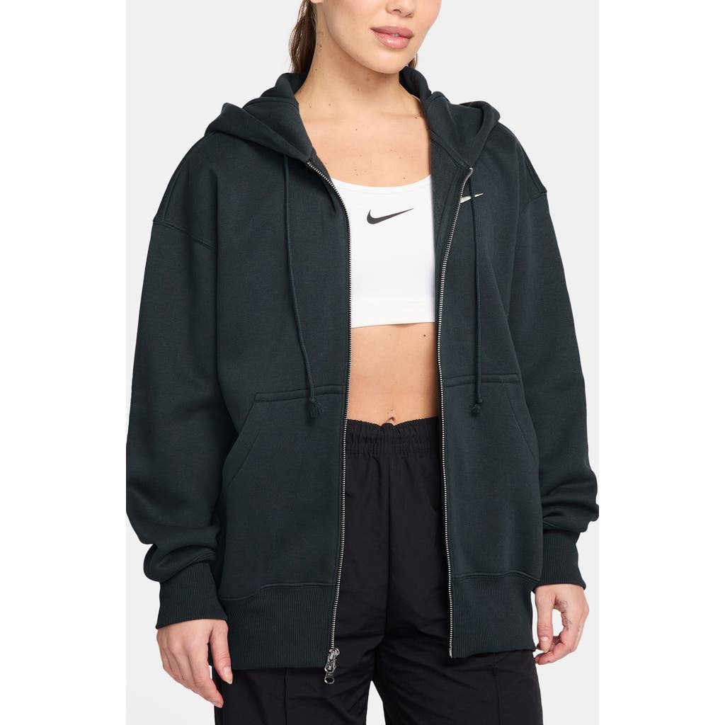 Nike Sportswear Phoenix Fleece Full Zip Hoodie In Blue