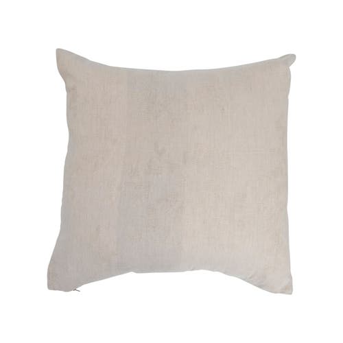 Storied Home Woven Jacquard Pillow In White