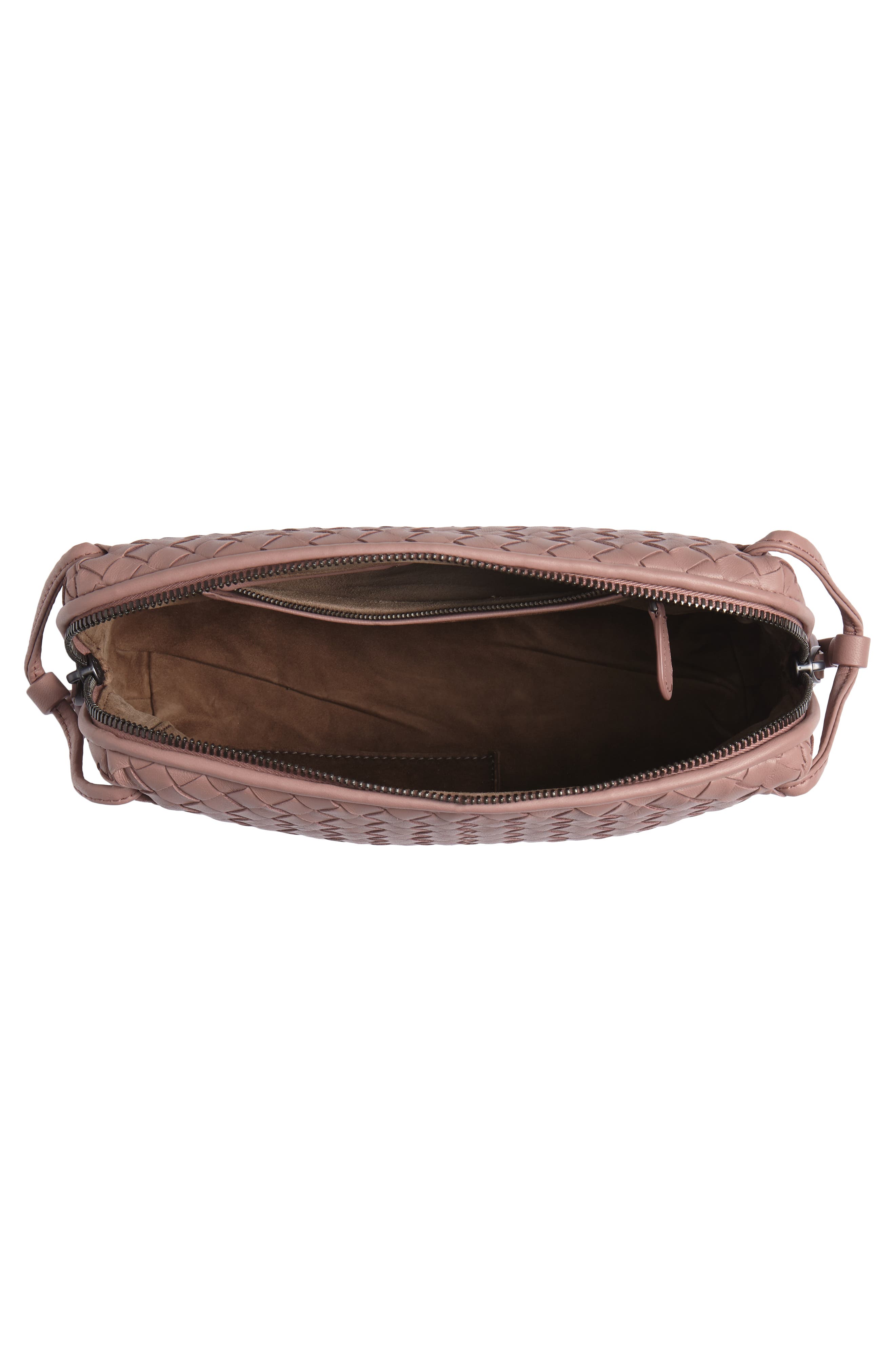 Bottega Veneta Nodini Woven Leather Crossbody Bag, Alternate, color, 