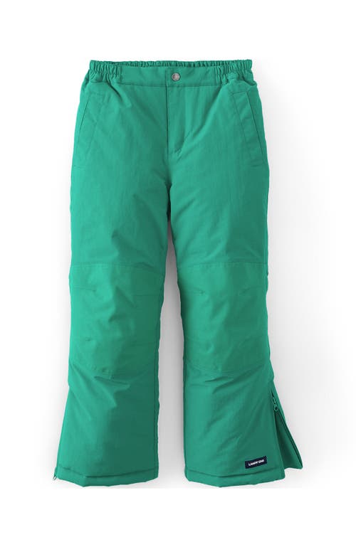 Lands' End Kids Squall Waterproof Iron Knee Winter Snow Pants In Dark Green