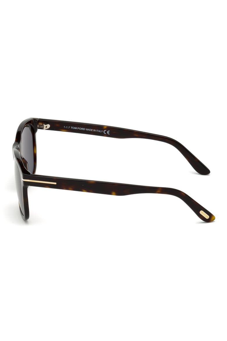 Eric 55mm Sunglasses, Alternate, color, DARK HAVANA / GREEN