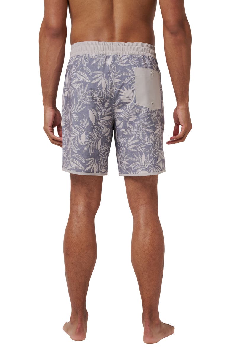 TravisMathew Land to Sea Swim Trunks, Alternate, color, Heather Grey