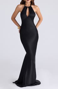 HOUSE OF CB Oliviana Satin Mermaid Gown