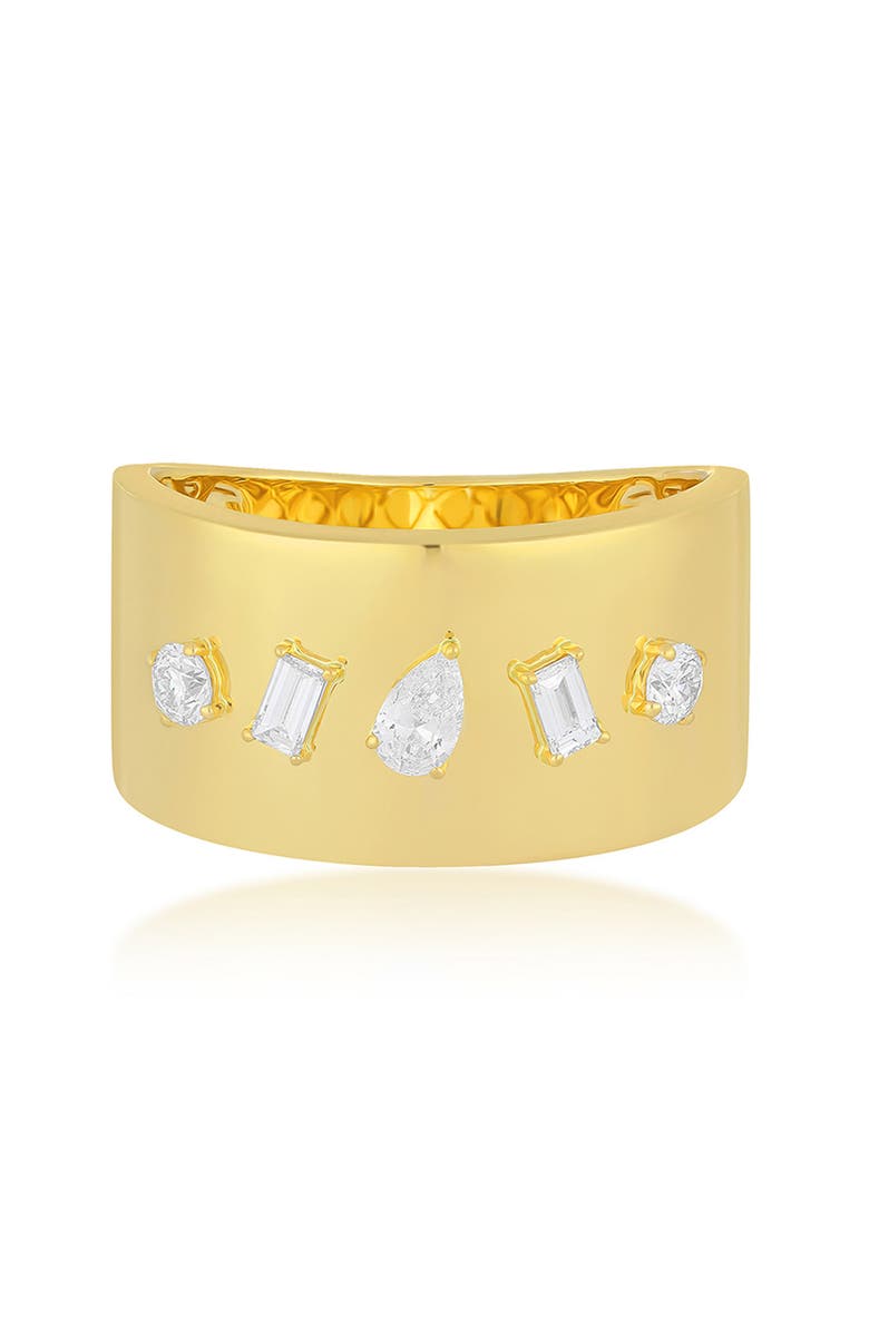 EF Collection Diamond Station Cigar Band Ring, Main, color, 