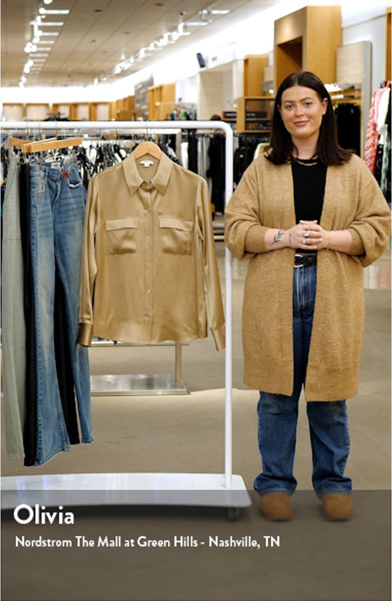 Chest Pocket Satin Shirt, sales video thumbnail