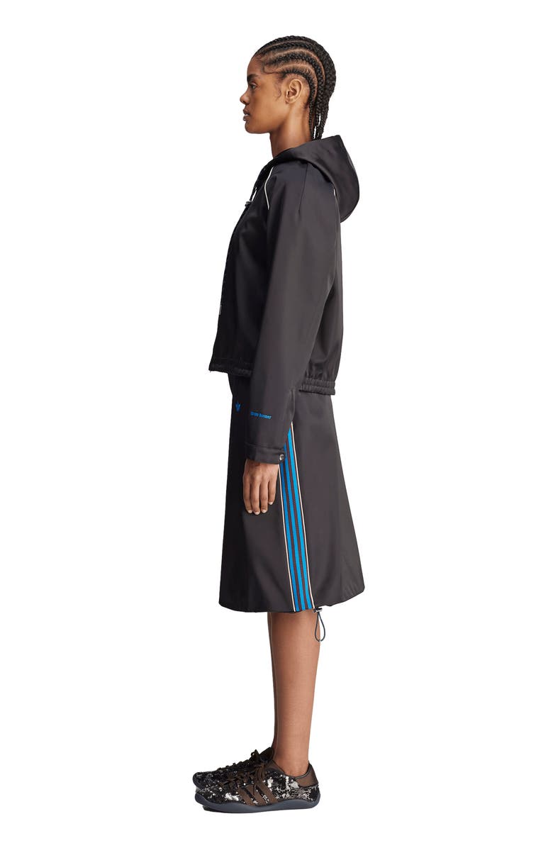 ADIDAS X WALES BONNER Satin Hooded Track Jacket, Alternate, color, Black