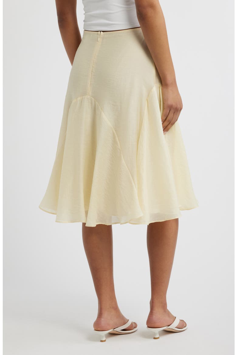 Godet Skirt, Alternate, color, YELLOW
