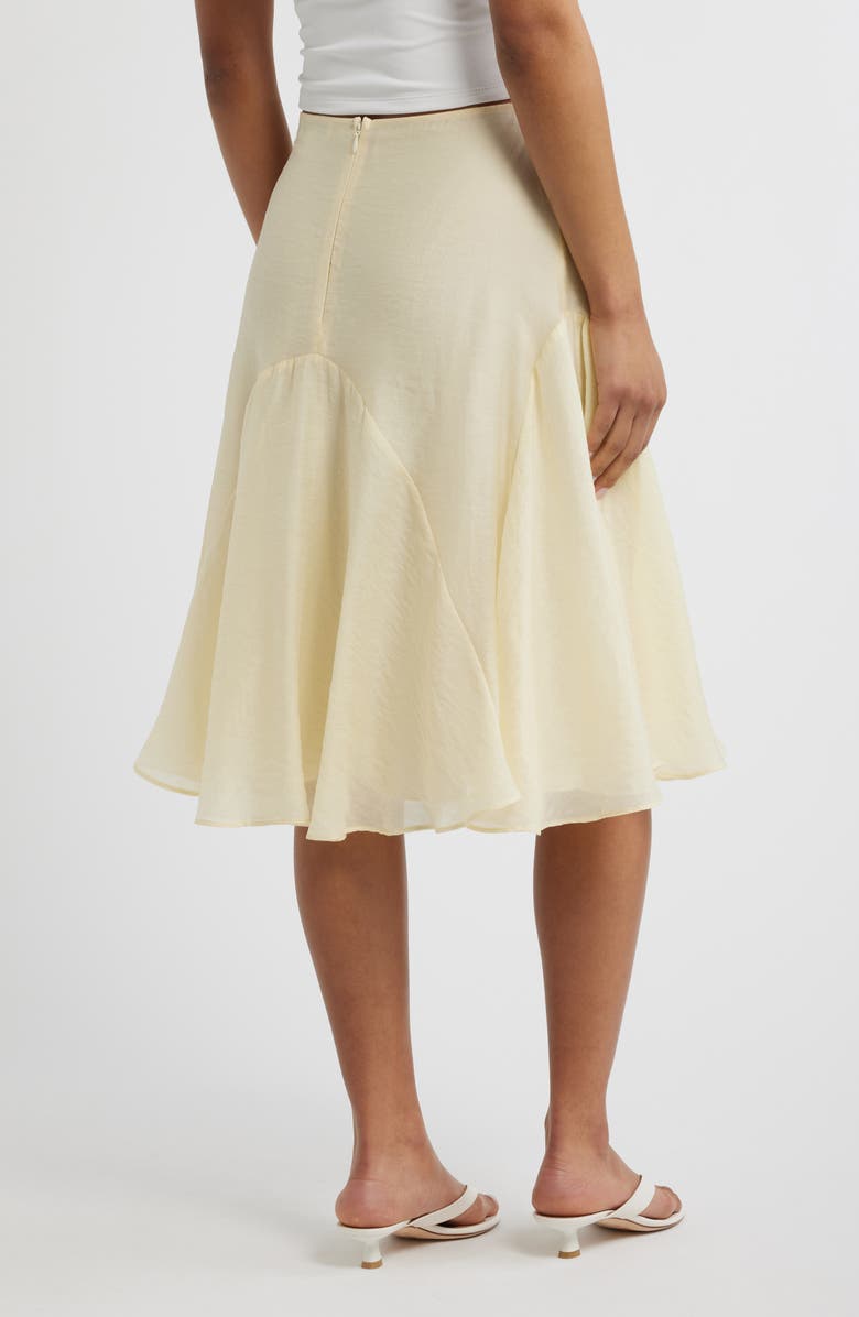 Topshop Godet Skirt, Alternate, color, Yellow