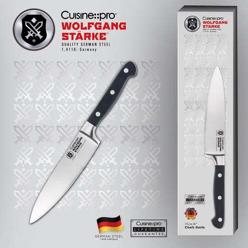 Cuisine::pro Wolfgang Starke 6" Mini Chefs Knife In Black