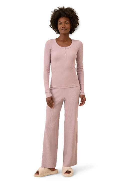 Dream Rib Wide Leg Lounge Pant Made with Organic Cotton