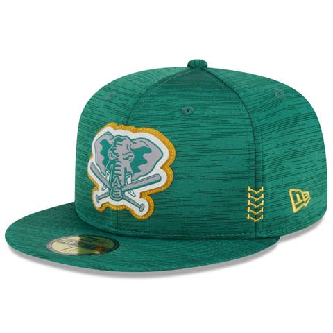 Men's New Era Green Oakland Athletics 2024 Clubhouse 59FIFTY Fitted Hat