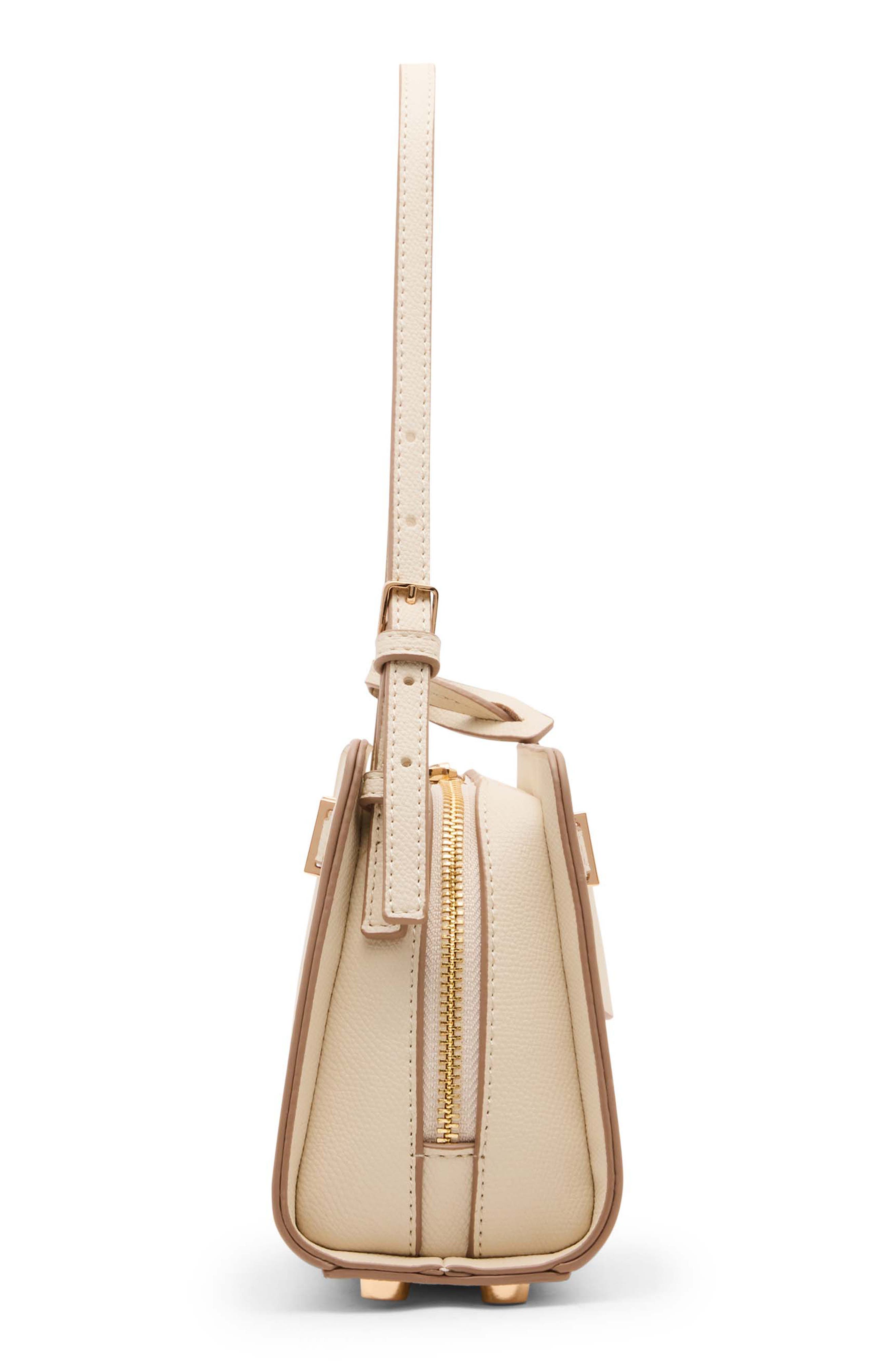 Anne Klein Belted Shoulder Bag, Alternate, color, Parchment