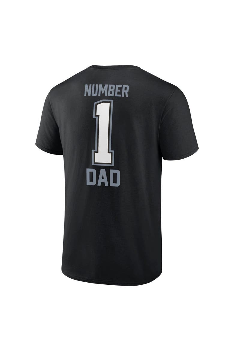 Men's Fanatics Branded Black Las Vegas Raiders Father's Day T-Shirt, Alternate, color, Black