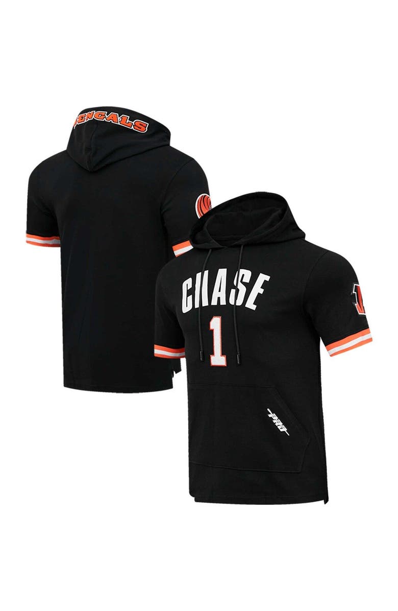 PRO STANDARD Men's Pro Standard Ja'Marr Chase Black Cincinnati Bengals Player Name & Number Hoodie T-Shirt, Main, color, Black