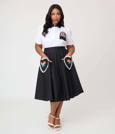 Plus Size Sally Swing Skirt