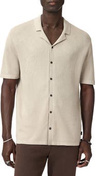 John Varvatos Arlon Paisley Sheen Camp Shirt