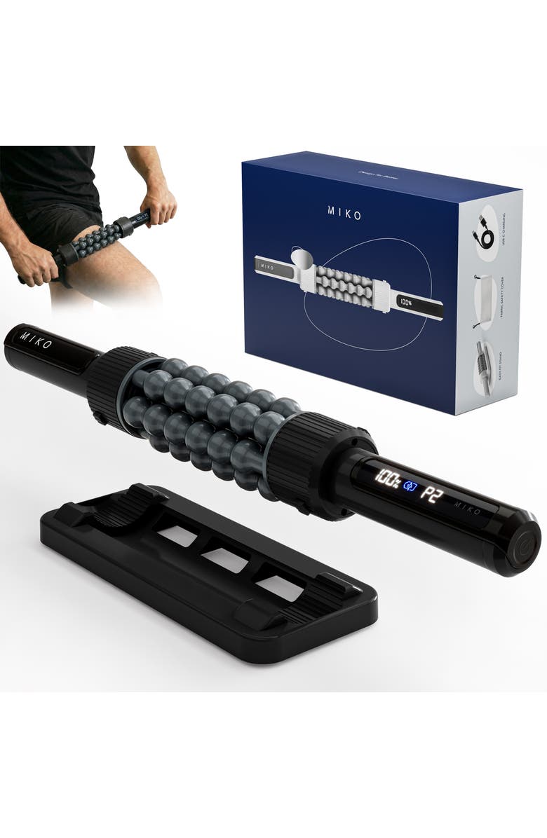 MIKO Swift Rolling Percussive Massager with 5 Speeds, Main, color, Black