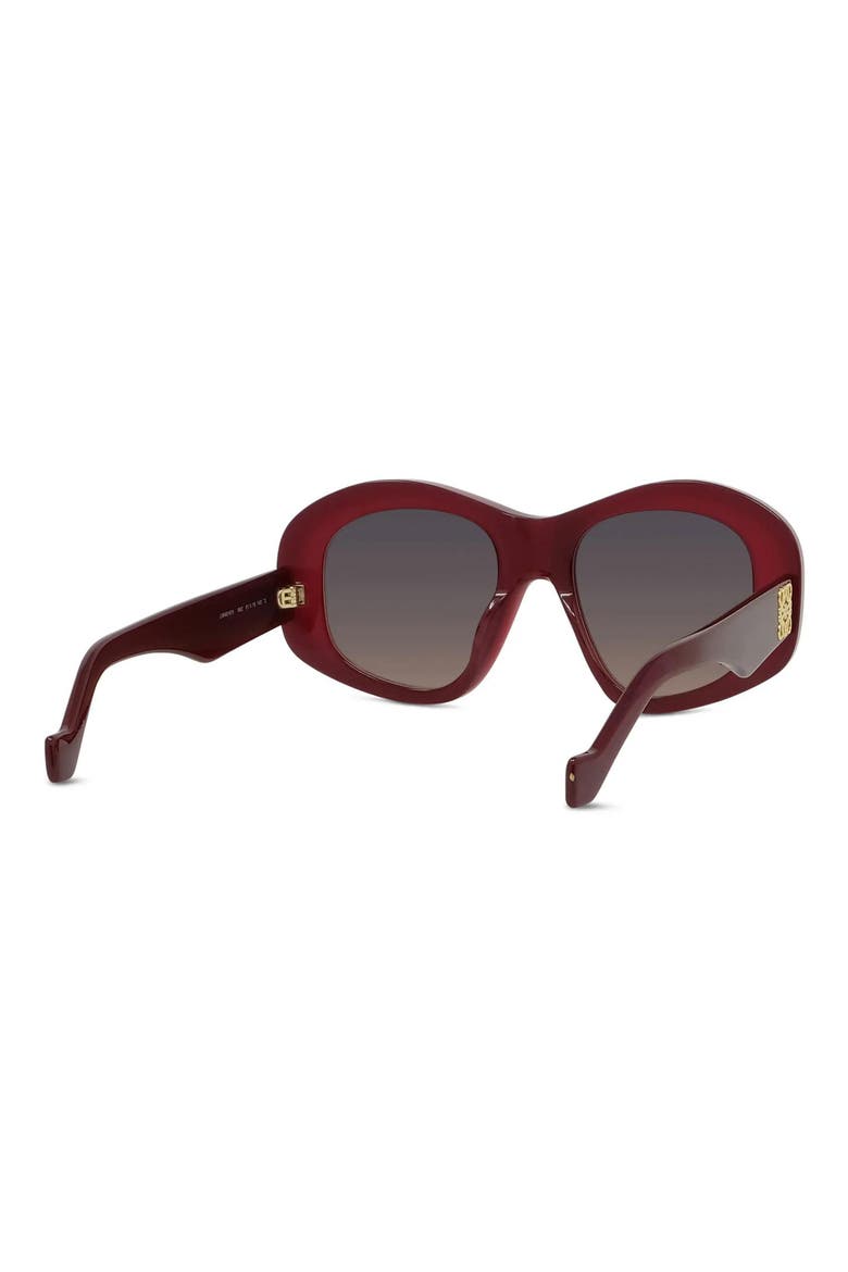 Anagram 51mm Geometric Sunglasses, Alternate, color, SHINY RED / VIOLET