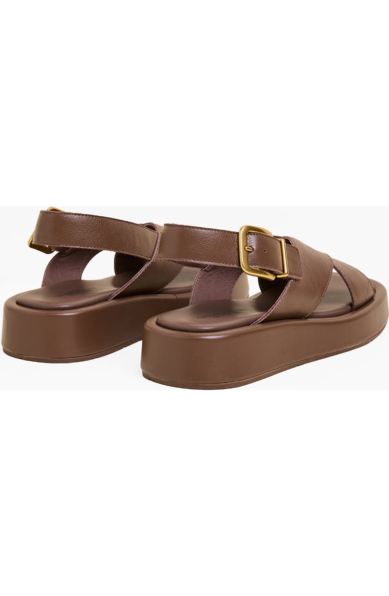 Charlotte Stone Anto Slingback Flatform Sandal, Alternate, color, Umber