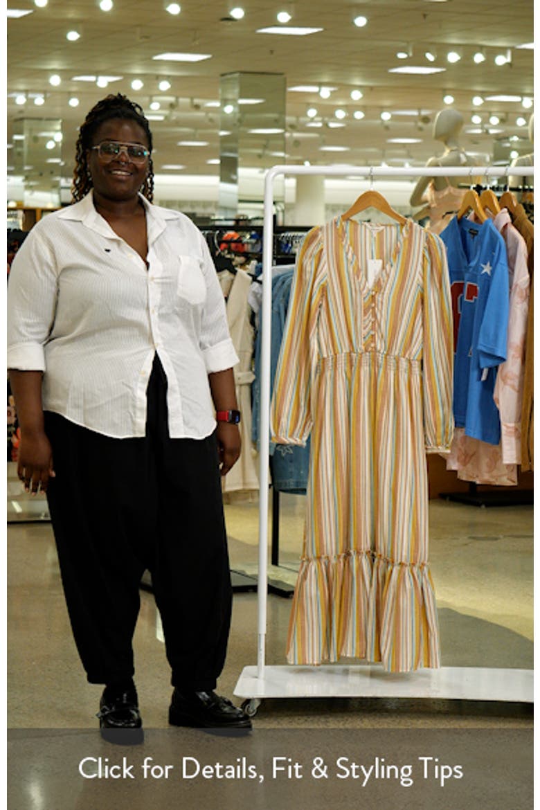 Stripe Long Sleeve Maxi Dress video