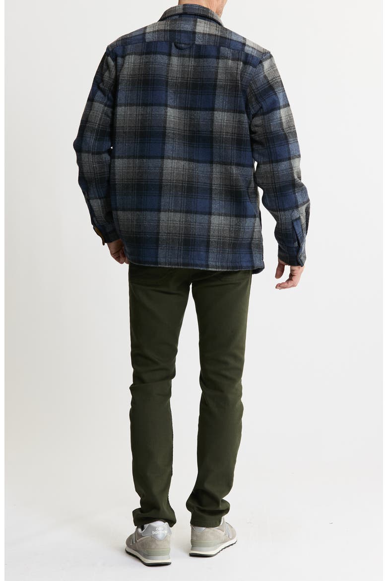 Plaid Shirt Jacket, Alternate, color, BLUE/ GREY