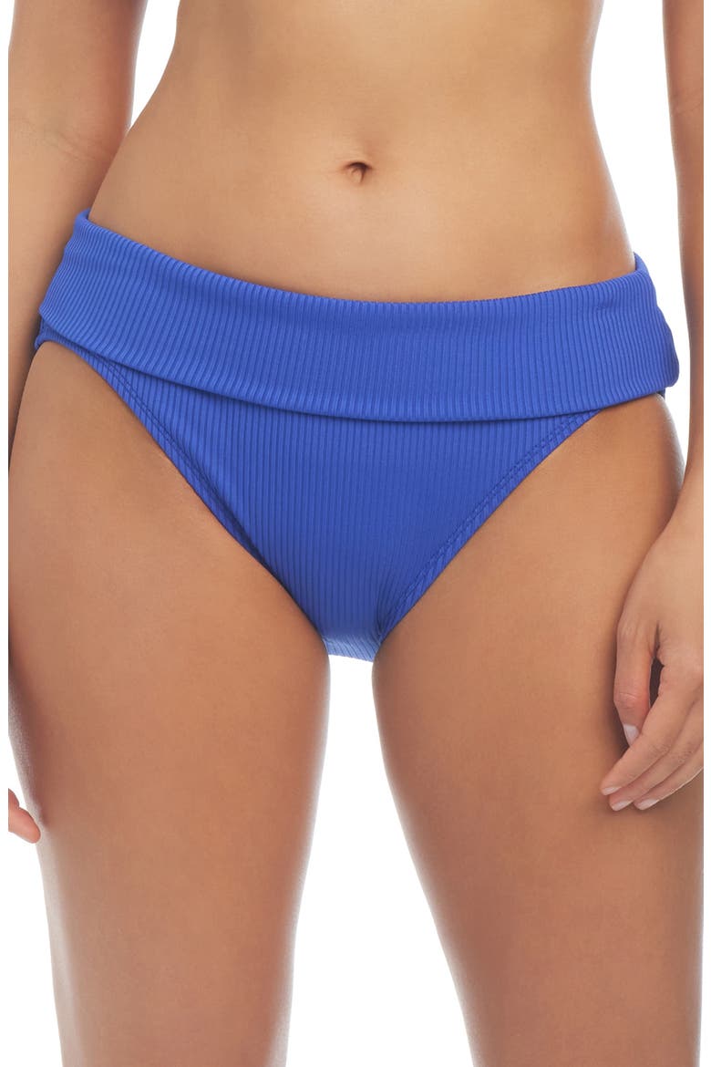 Foldover Hipster Bikini Bottoms, Main, color, TEQUILA