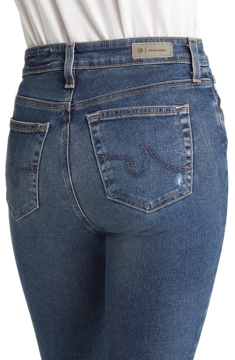 AG Mari Mid Rise Slim Straight Leg Jeans, Alternate, color, 9 Years Method