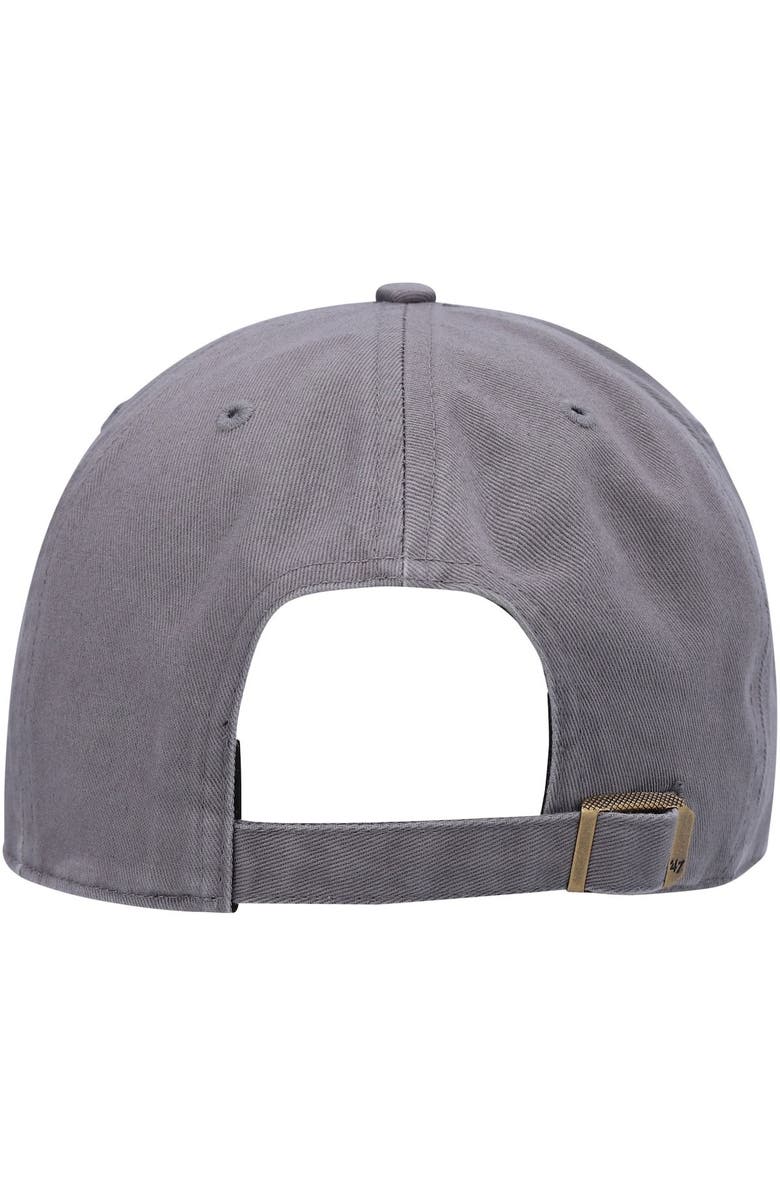 '47 Men's '47 Gray Texas Rangers Tonal Ballpark Clean Up Adjustable Hat, Alternate, color,