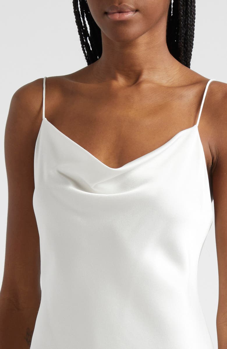 Alice + Olivia Harmony Mini Slipdress, Alternate, color, Off White