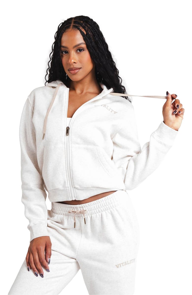 Vitality Cozy Women's Zip, Alternate, color, Oat Marl