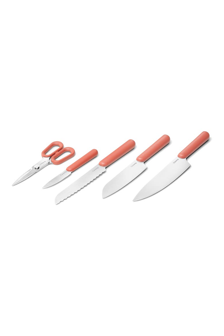 5-Piece Knife Set, Alternate, color, PERRACOTTA